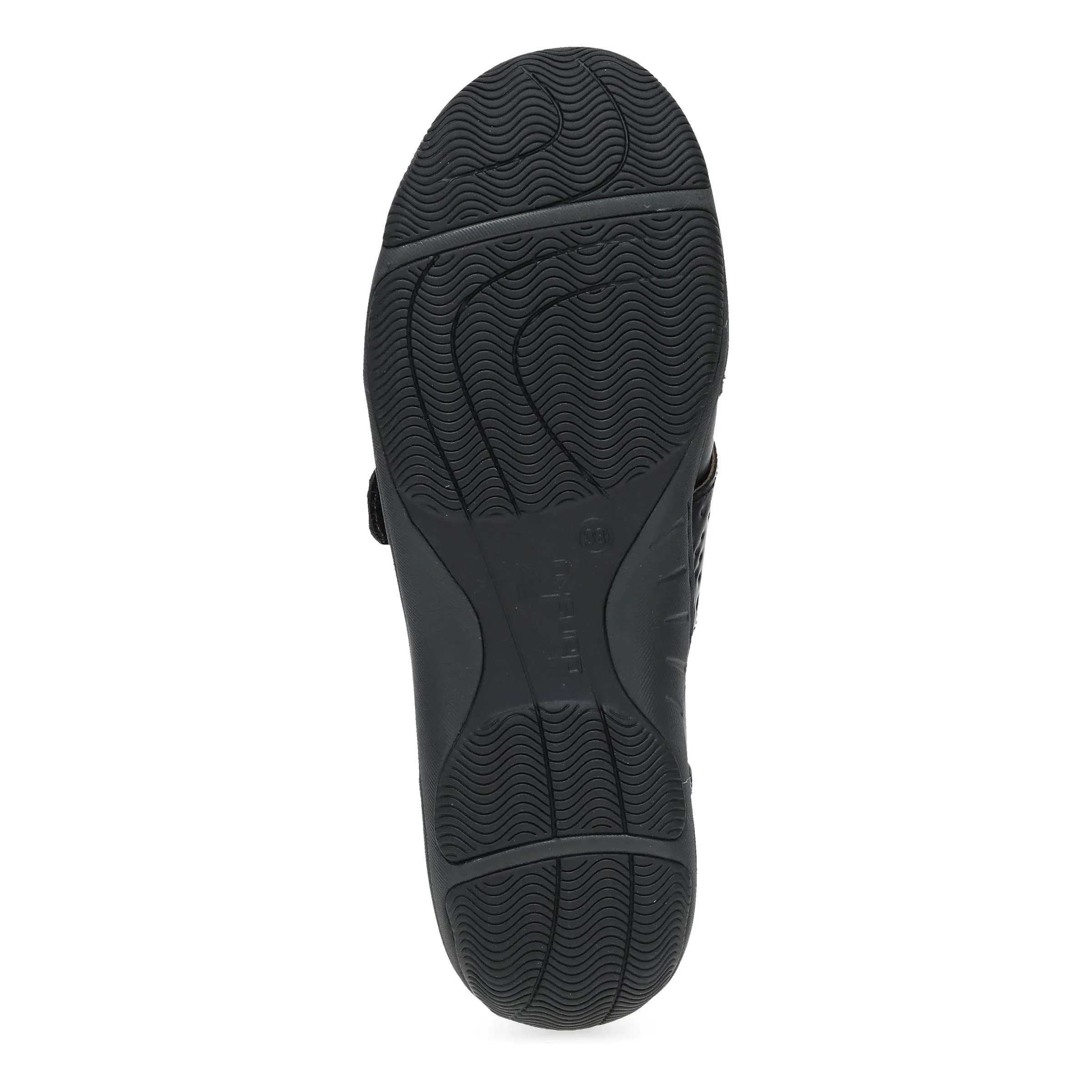 Dansko Women's Sallie Slip Resistant Adjustable Shoe - Black Waxy Burnished - Image 6