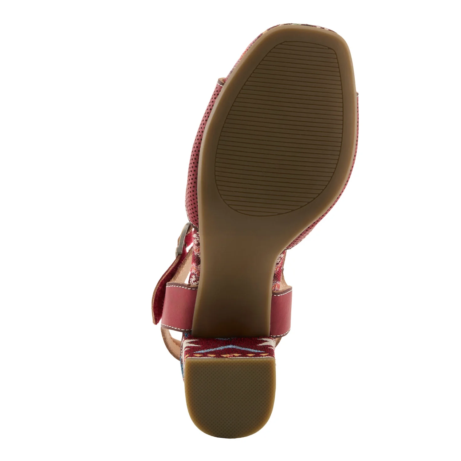 L'Artiste by Spring Step Women's Sassy Class Heeled Sandal - Red Multi - Image 7