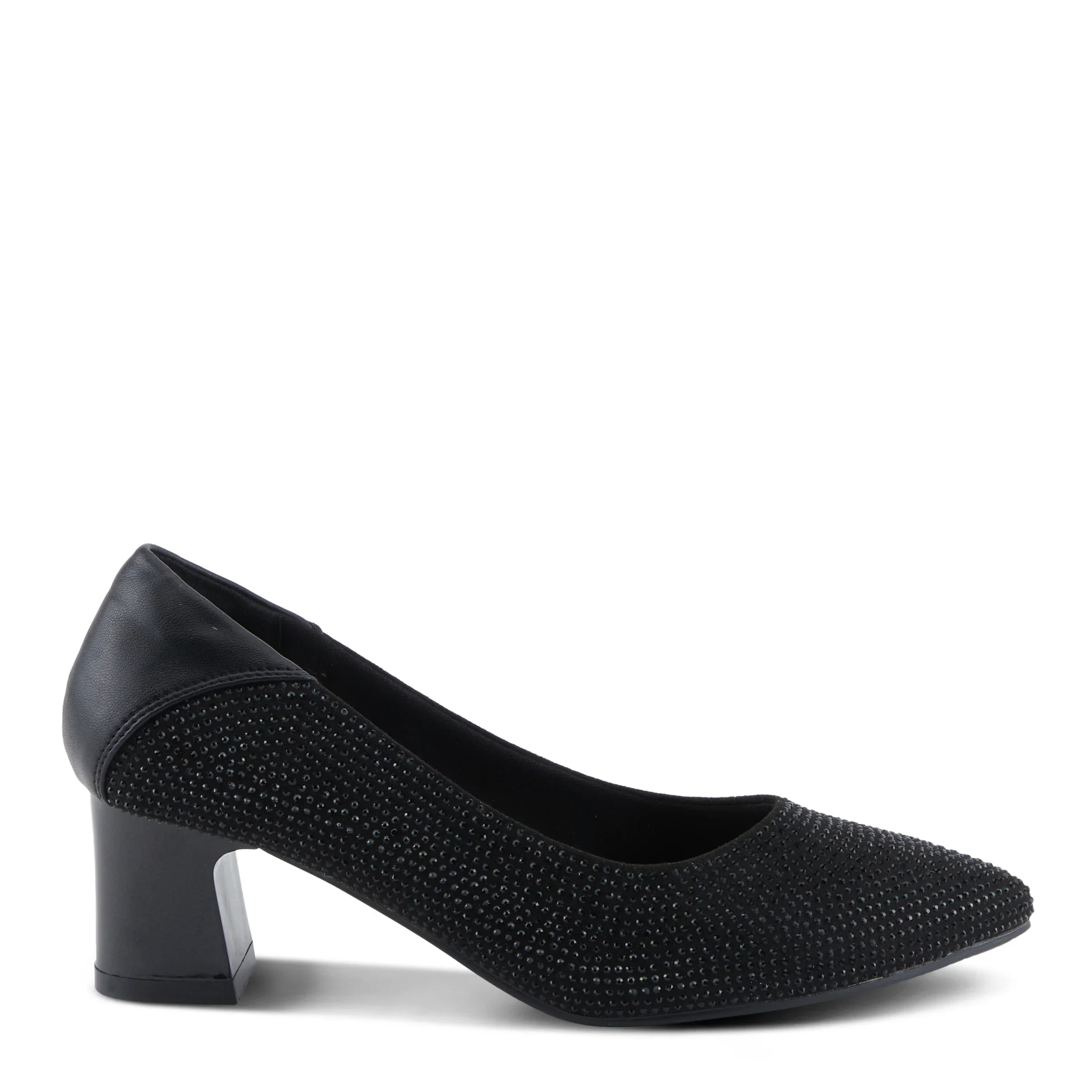 Patrizia by Spring Step Senna Block Heel Pumps - Black - Image 3