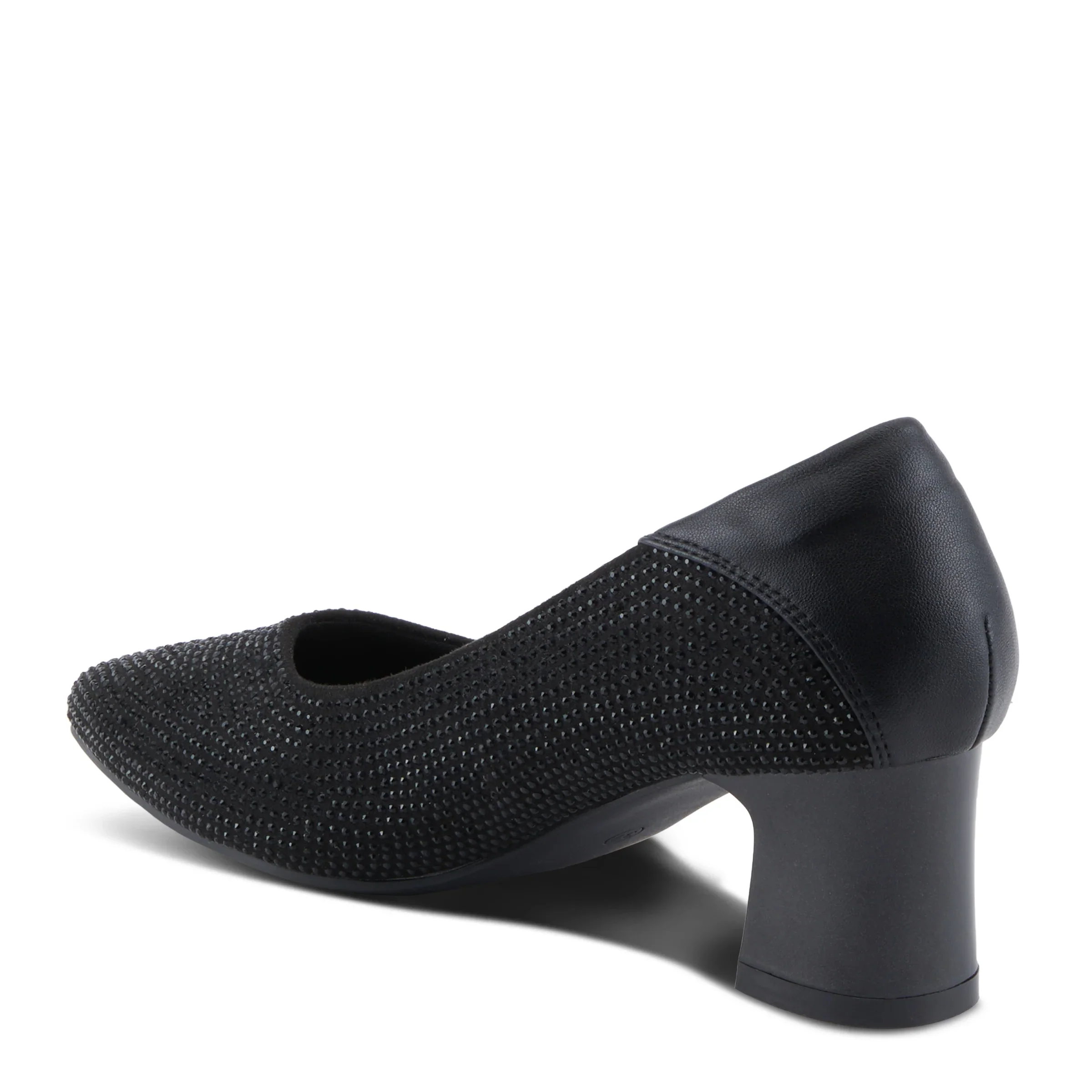 Patrizia by Spring Step Senna Block Heel Pumps - Black - Image 4