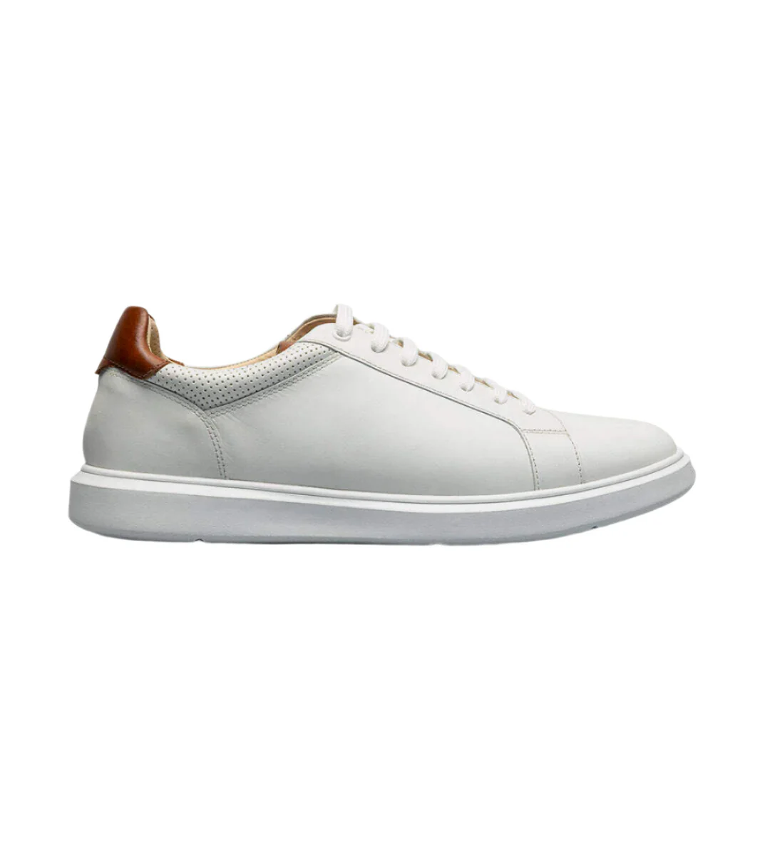 Florsheim Men's Social Lace To Toe Sneaker - White - Image 3