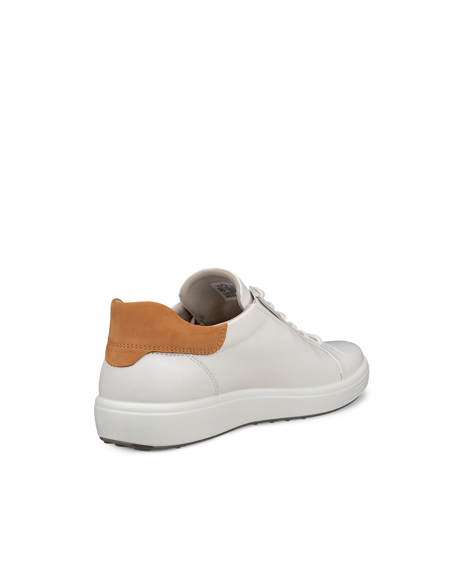 Ecco Men's Soft 7 Easy Slip In Sneaker - White/Lion - Image 3