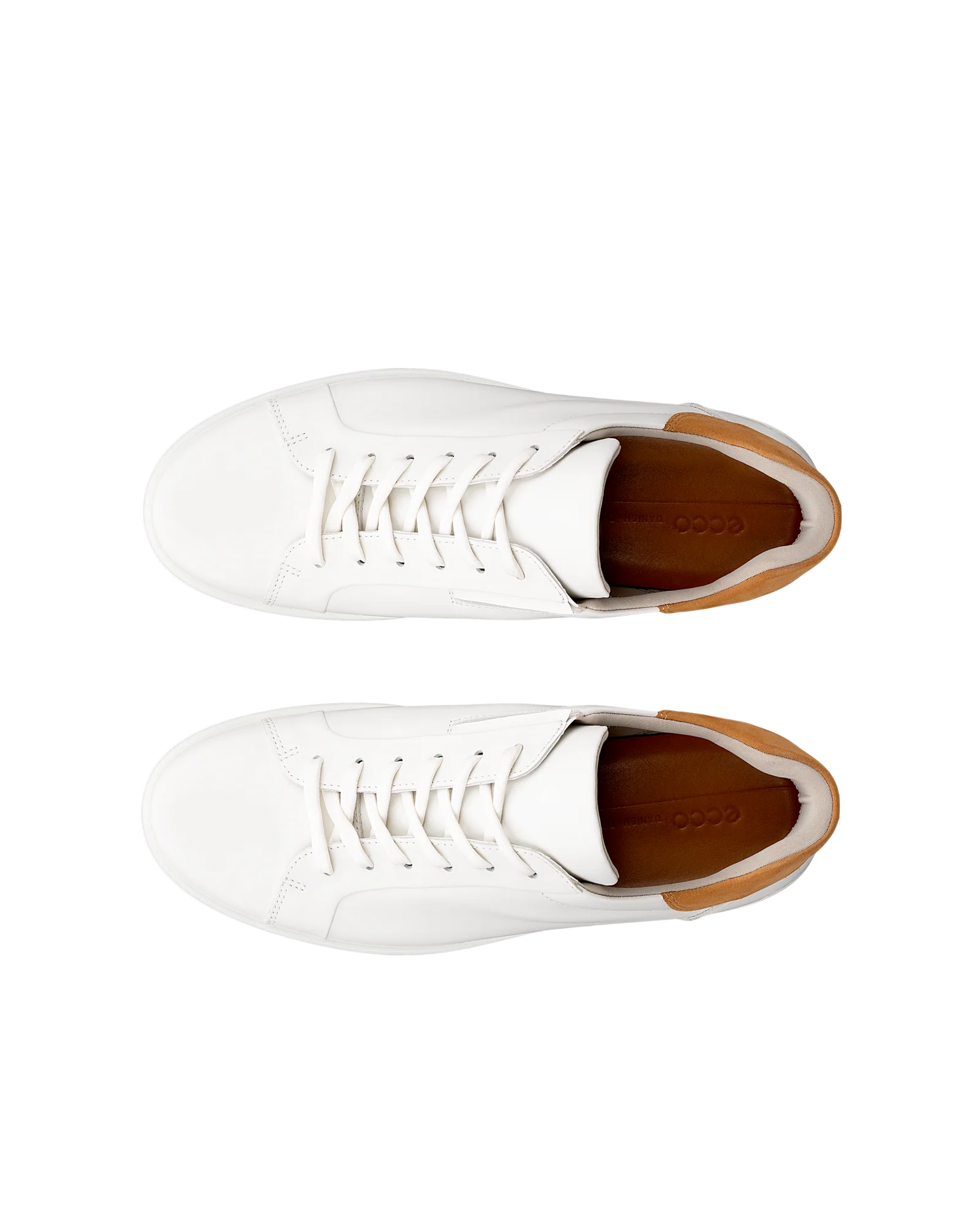 Ecco Men's Soft 7 Easy Slip In Sneaker - White/Lion - Image 5