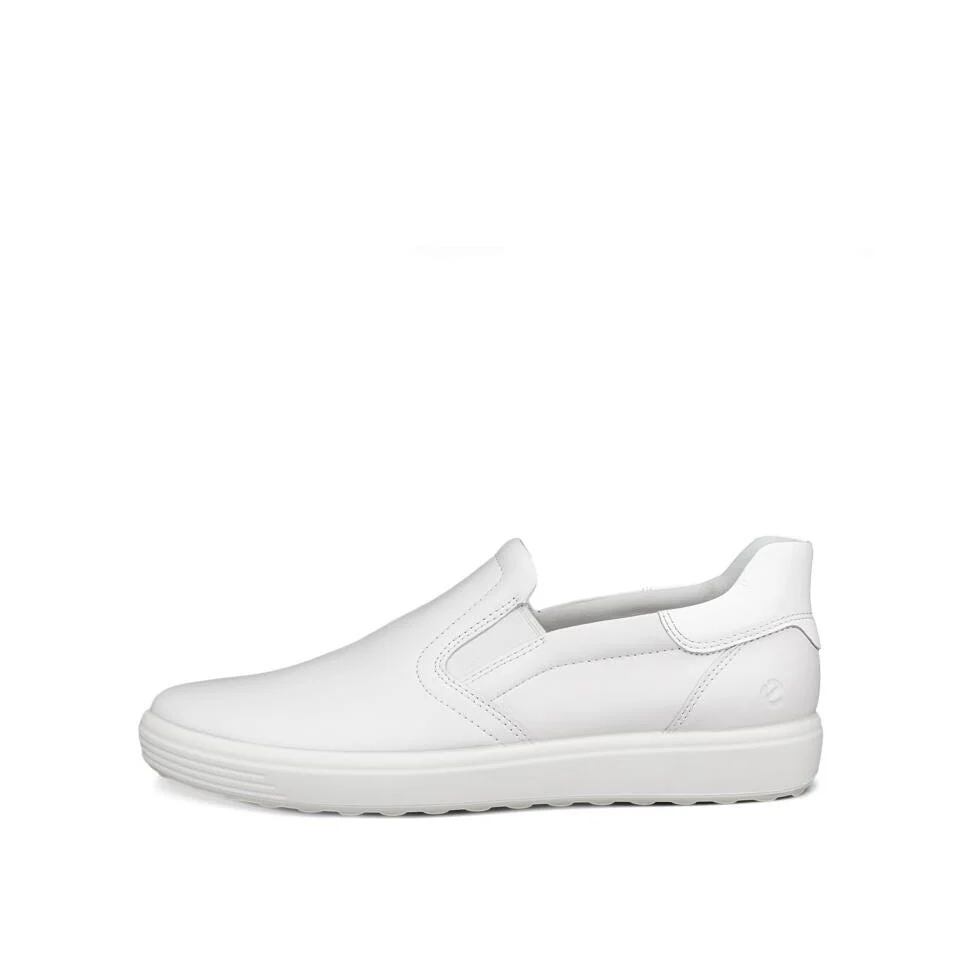 Ecco Women's Soft 7 Easy Slip On Shoe - White/Patent White - Image 2