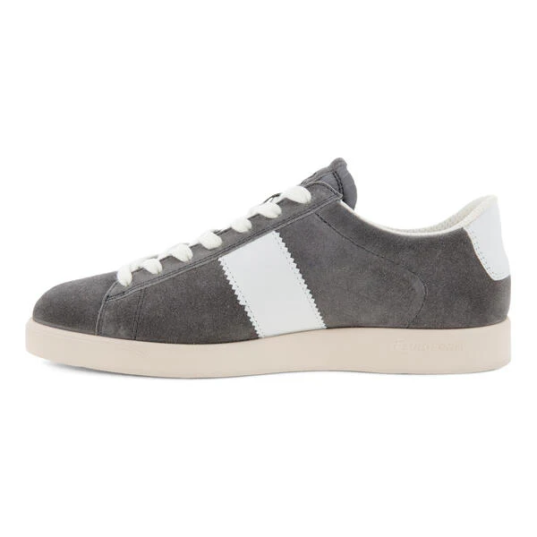 ECCO WOMEN'S STREET LITE SNEAKER - Steel/White - Image 3