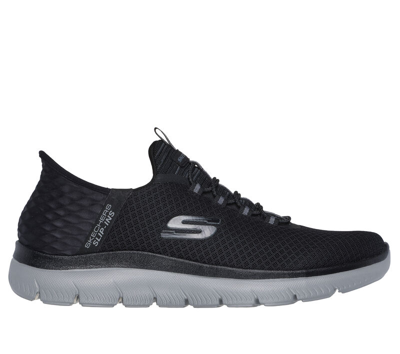 Skechers Men's Summits High Range Slip-Ins (Hands Free) - Black/Charcoal - Image 3