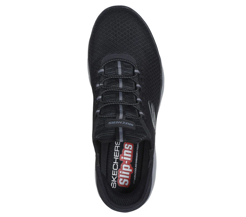 Skechers Men's Summits High Range Slip-Ins (Hands Free) - Black/Charcoal - Image 4