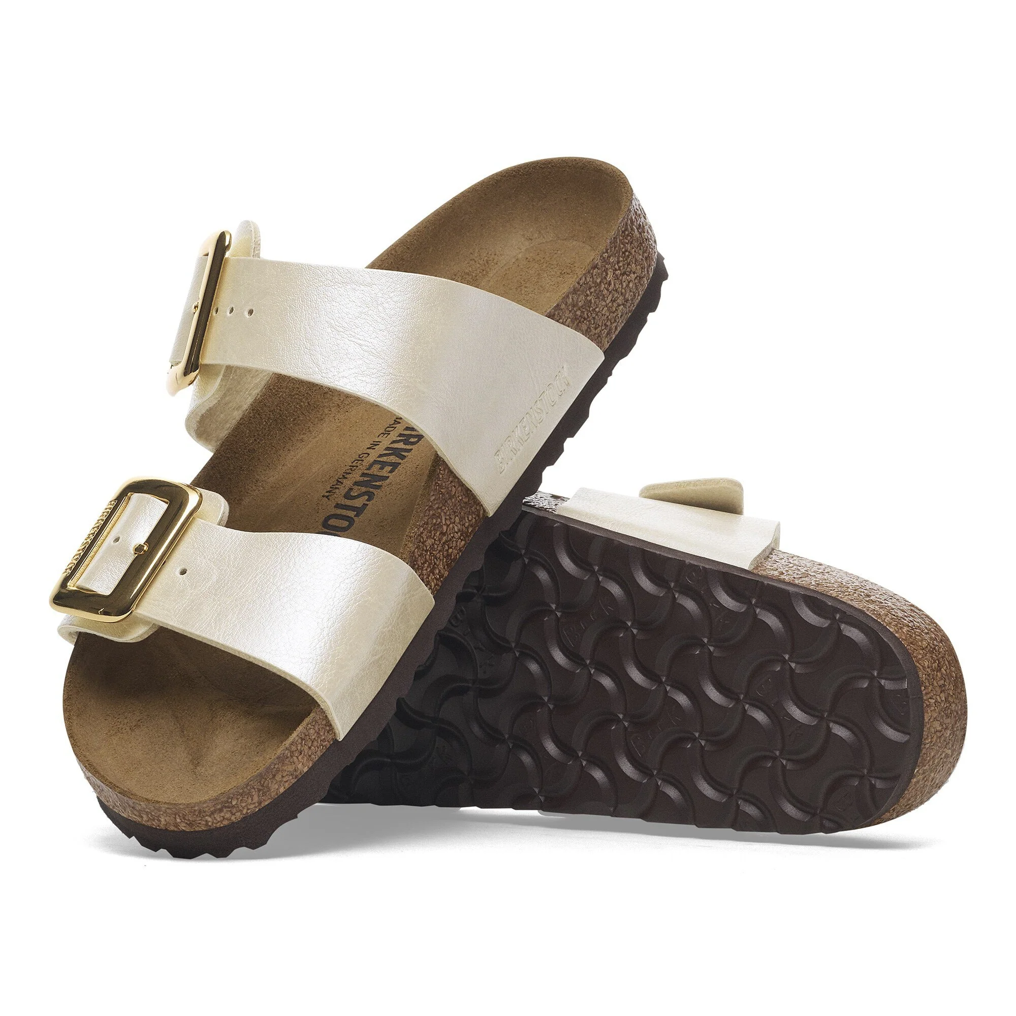 Birkenstock Women's Sydney Birko-Flor Luxe Sandal - Graceful Pearl White - Image 6