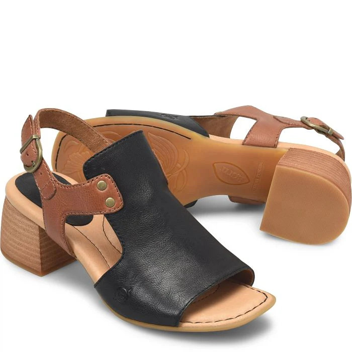 Born Women's Sylvie Sandals - Black/Brown - Image 4