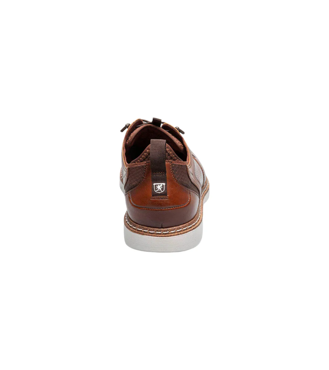 Stacy Adams Men's Sync Plain Toe Elastic Lace Up Casual Loafer - Cognac - Image 5