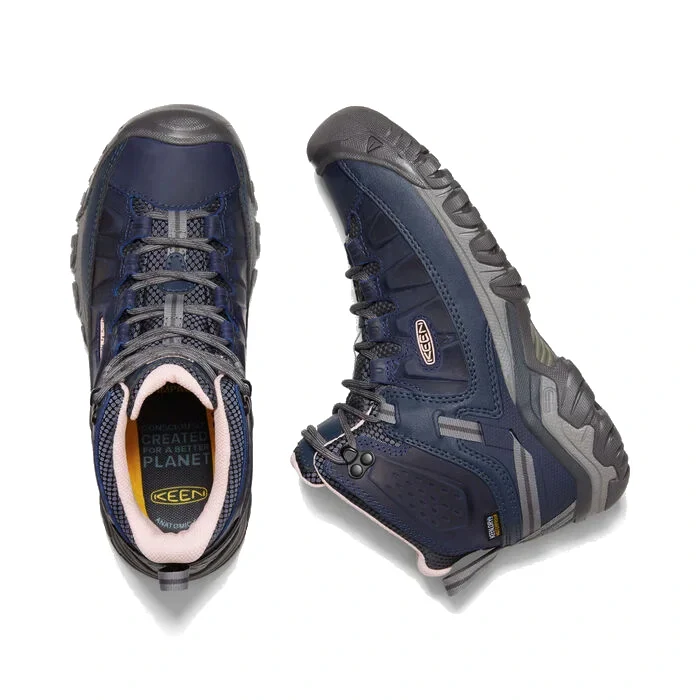 Keen Women's Targhee III Mid Waterproof - Vintage Indigo/Peachy Keen - Image 3