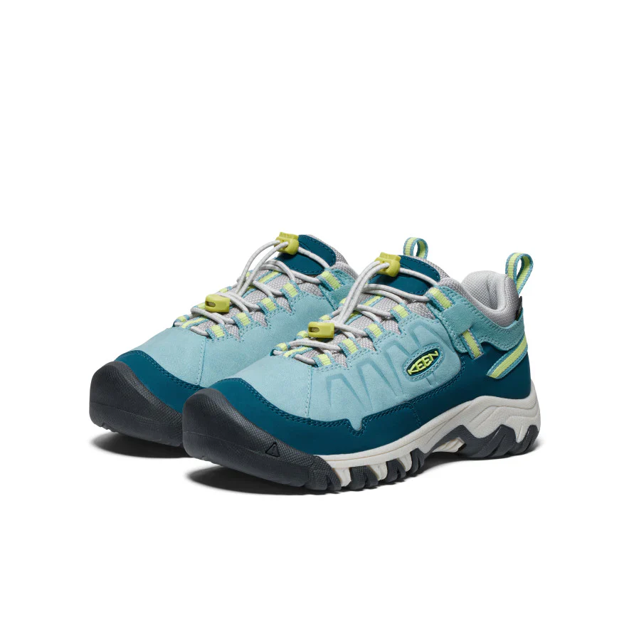 Keen Kids Targhee IV Waterproof Hiking Shoe - Reef Waters/ Daquiri Green (Sizes 1 to 7) - Image 2