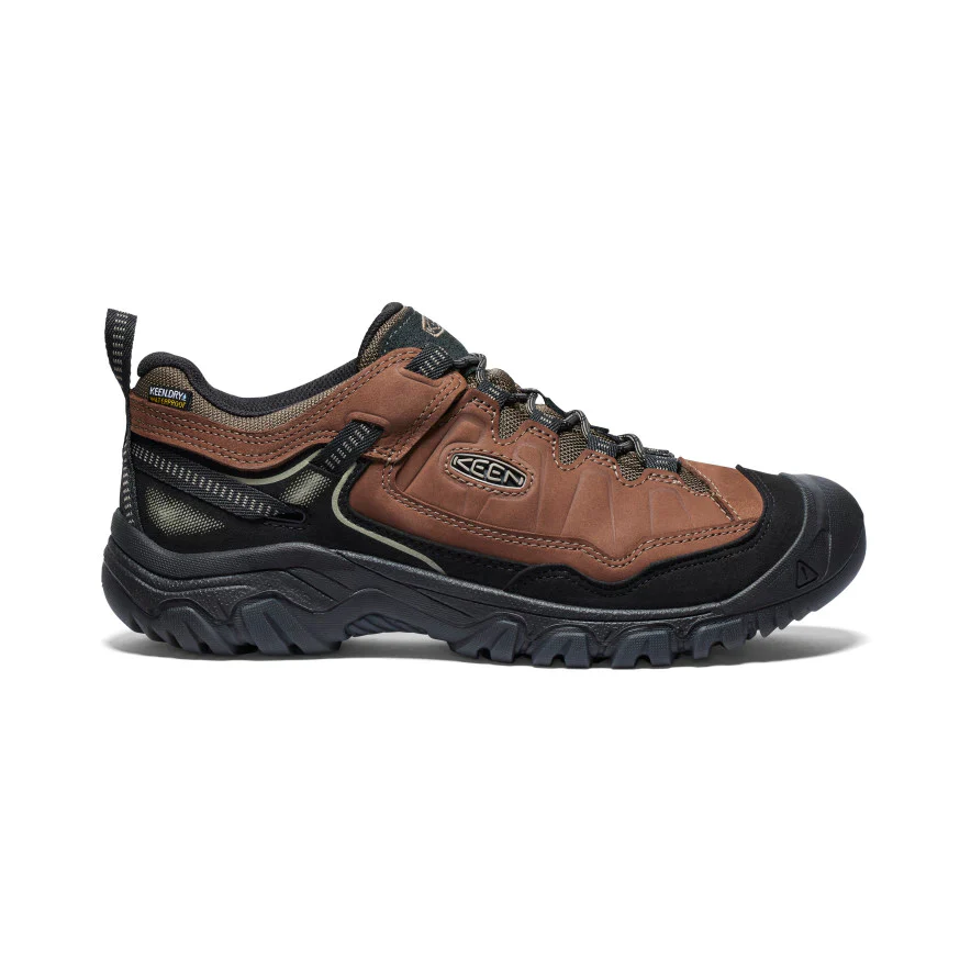Keen Men's Targhee IV Waterproof Hiking Shoe - Bison/Black - Image 5