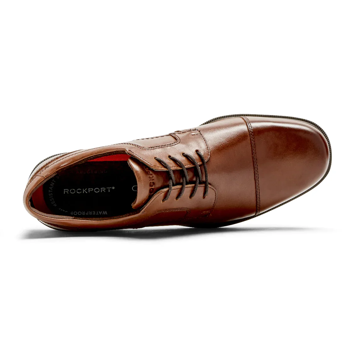 Rockport Men's Taylor Waterproof Cap Toe Oxford - Tan - Image 4