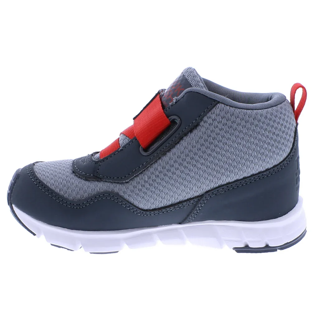 Tsukihoshi Child (Sizes 7-1) Tokyo Waterproof Sneaker - Slate/Red - Image 3