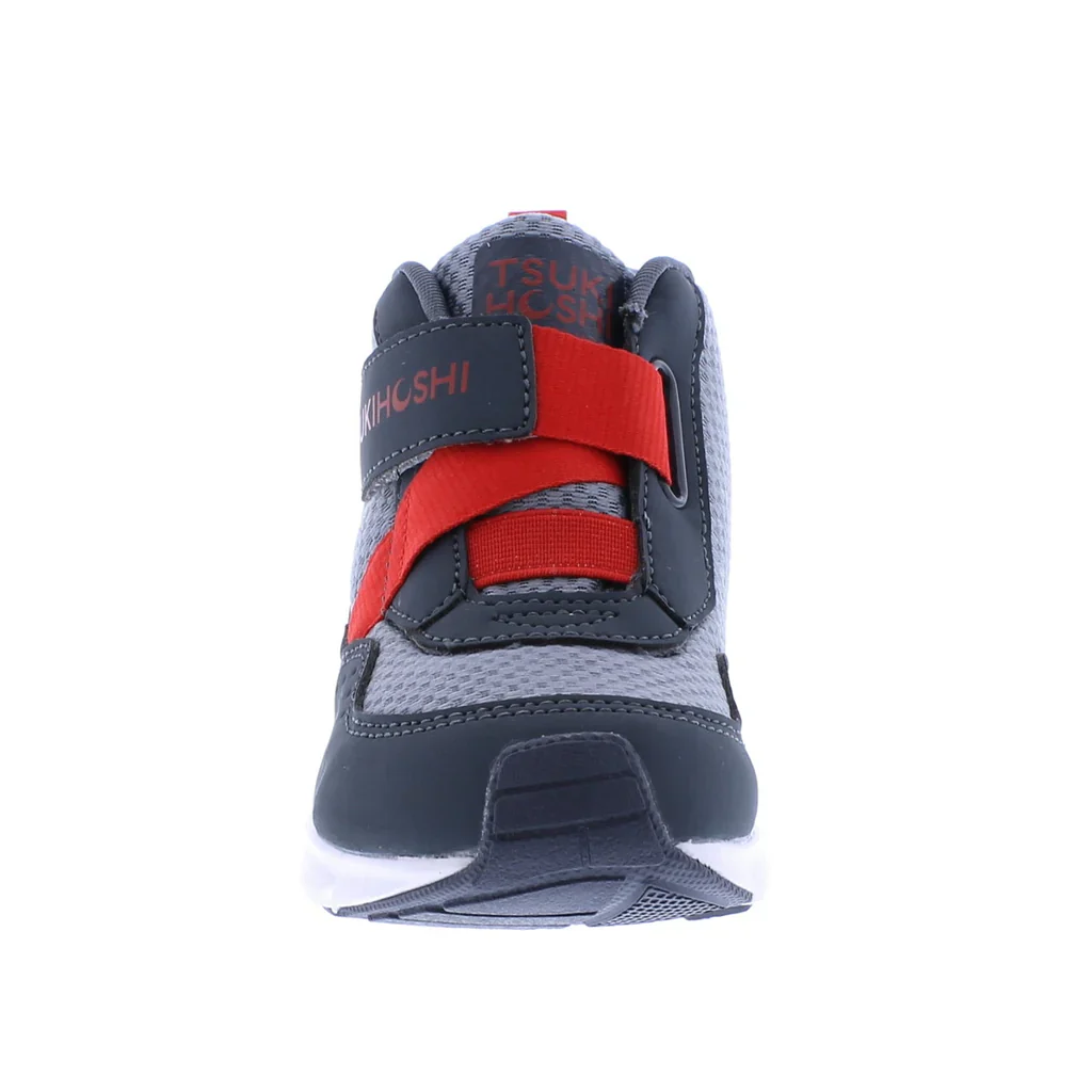Tsukihoshi Child (Sizes 7-1) Tokyo Waterproof Sneaker - Slate/Red - Image 5
