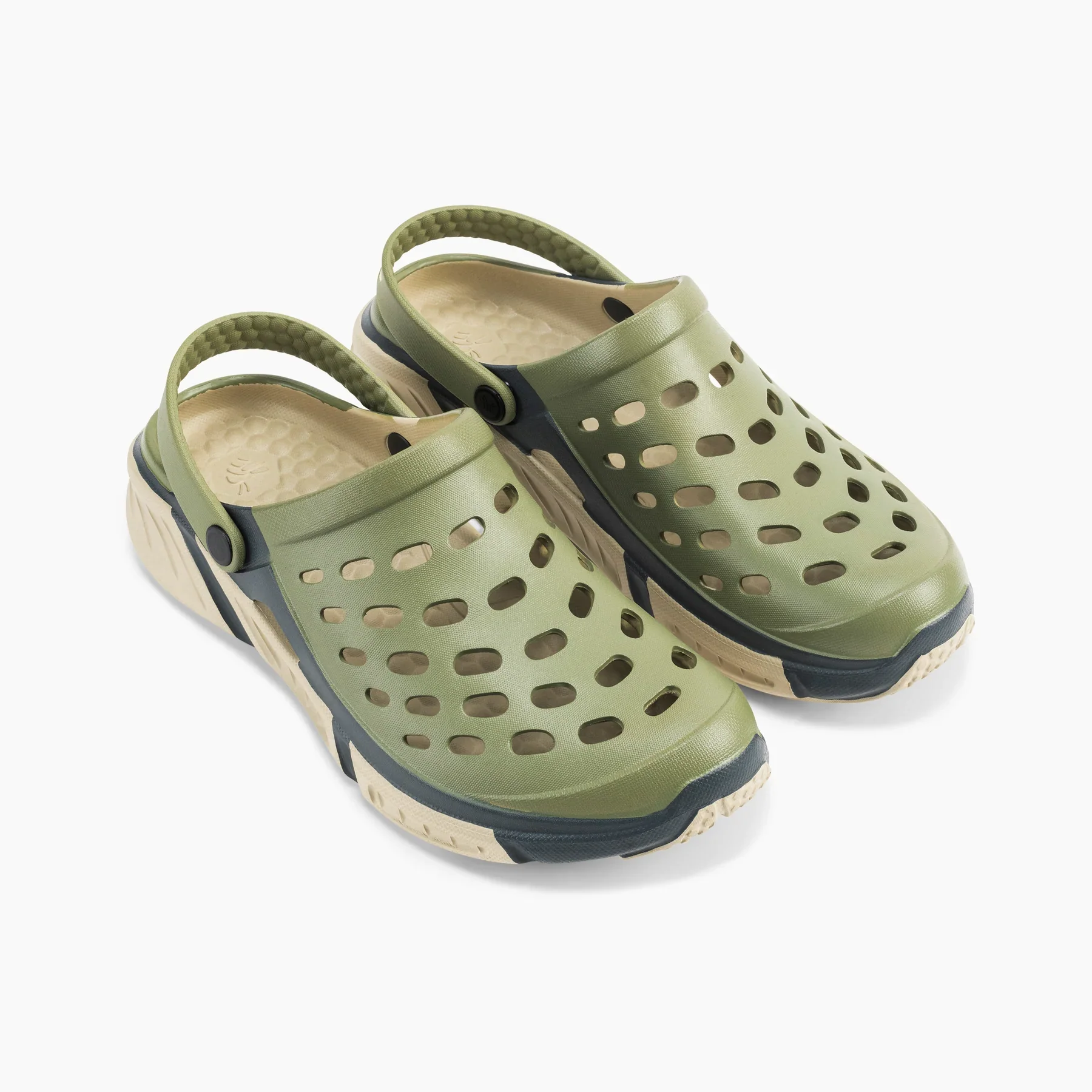 Joybees Men's Trekking Clog - Dusty Olive/Charcoal - Image 10
