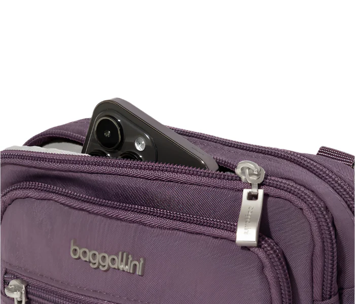 Baggallini Women's Triple Zip Bag - Misty Purple - Image 3