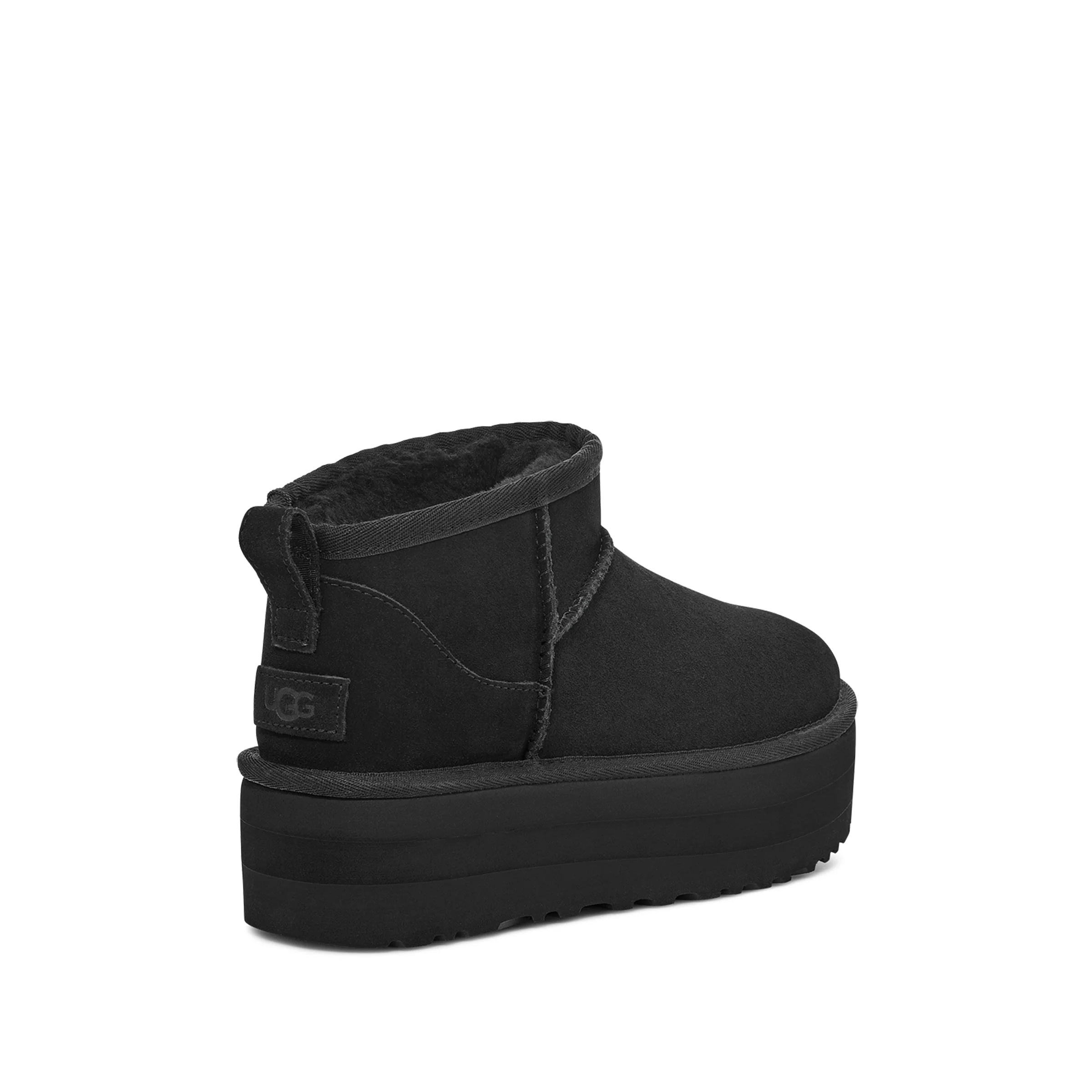 UGG® Women's Classic Ultra Mini Platform Boot - Black - Image 3