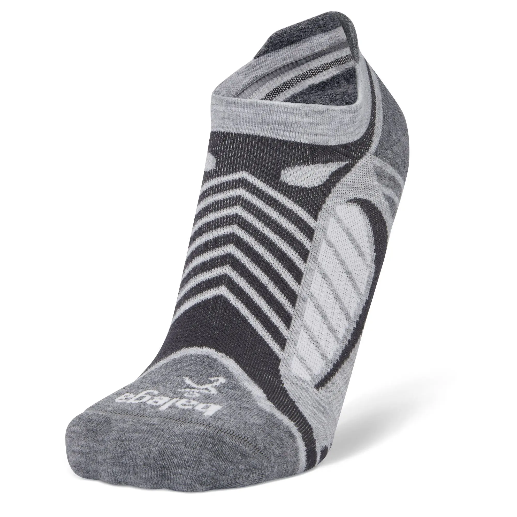 Balega Women's Ultralight No Show Sock - Grey/White - Image 3
