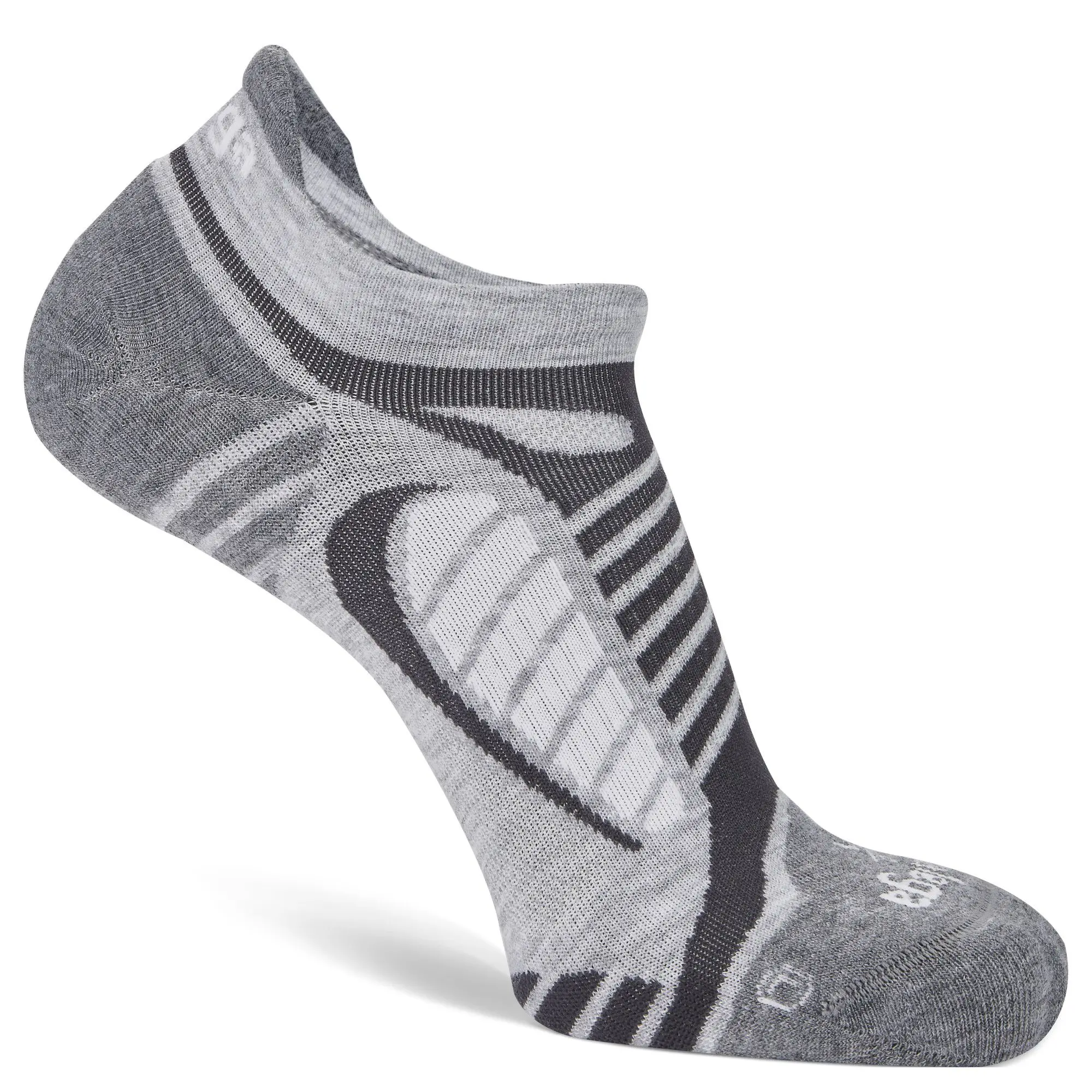 Balega Women's Ultralight No Show Sock - Grey/White - Image 4