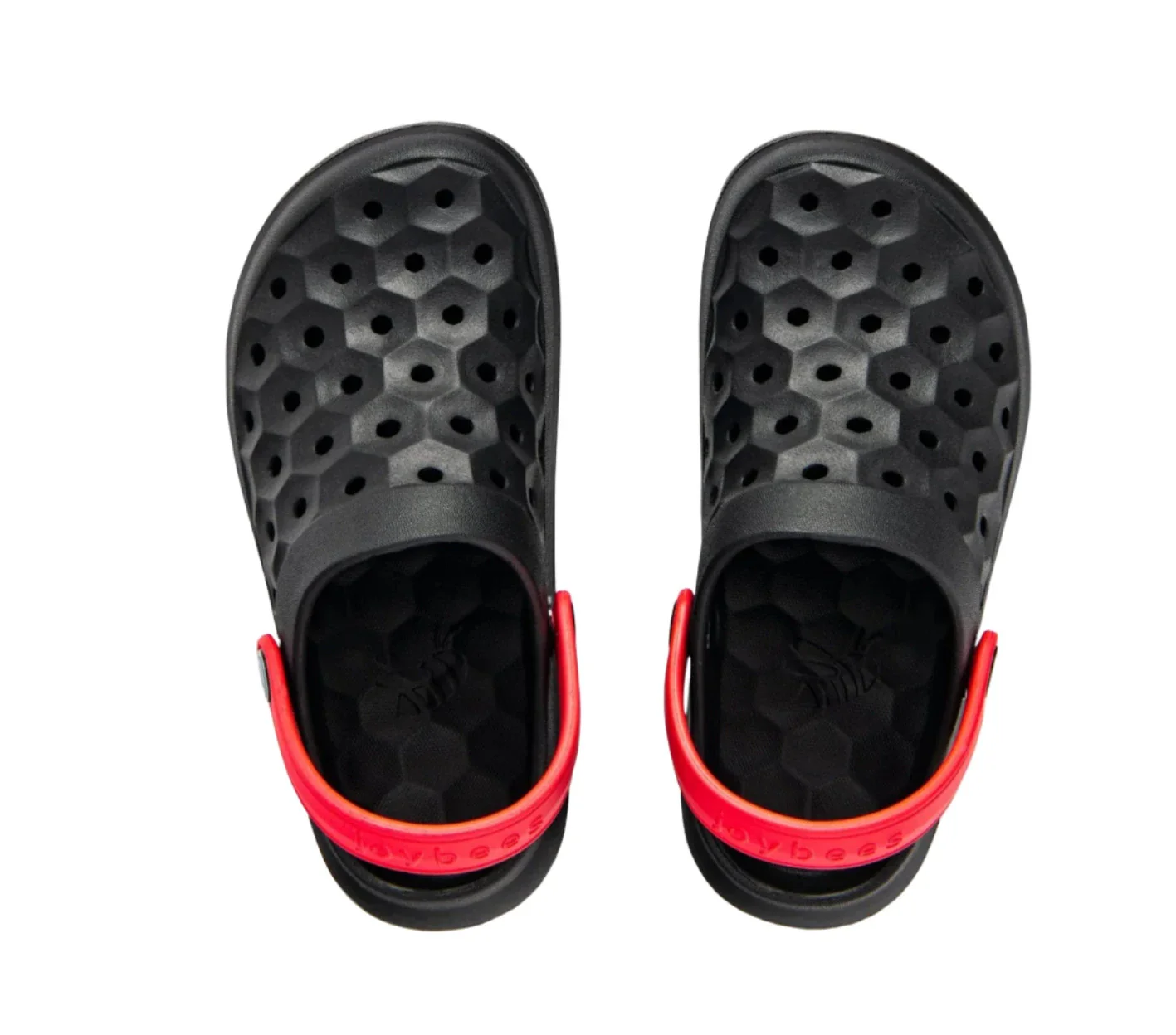 Joybees Kids' Varsity Clog - Black/Red - Image 3