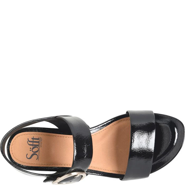 Women's Vaya Wedge Sandals - Black Patent - Image 4
