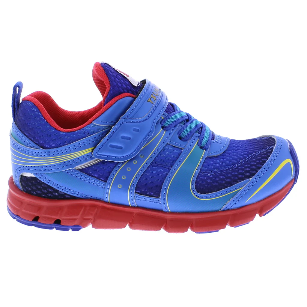 Tsukihoshi Child Velocity (Sizes 7 - 1) Sneaker - Blue/Red - Image 3