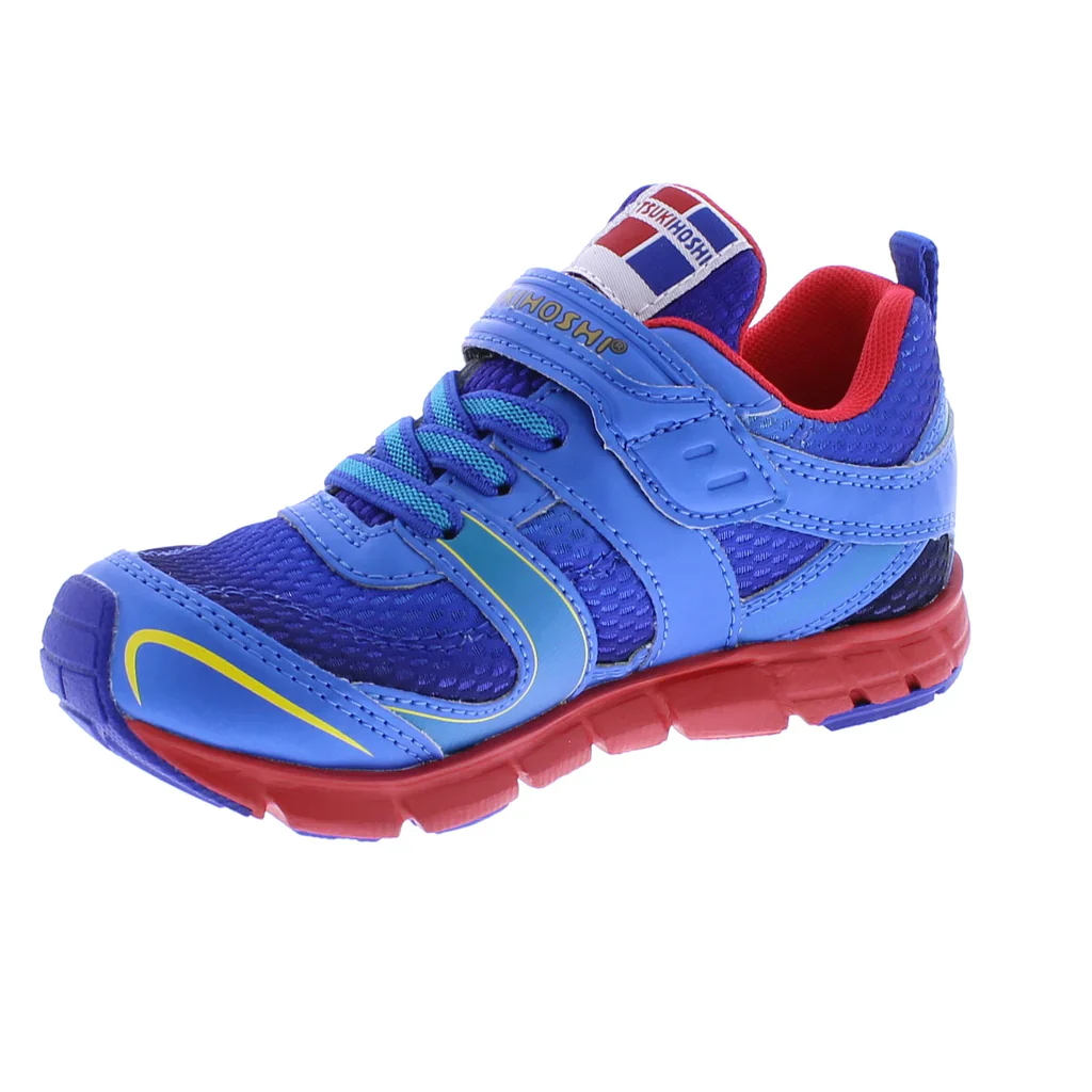 Tsukihoshi Child Velocity (Sizes 7 - 1) Sneaker - Blue/Red - Image 4