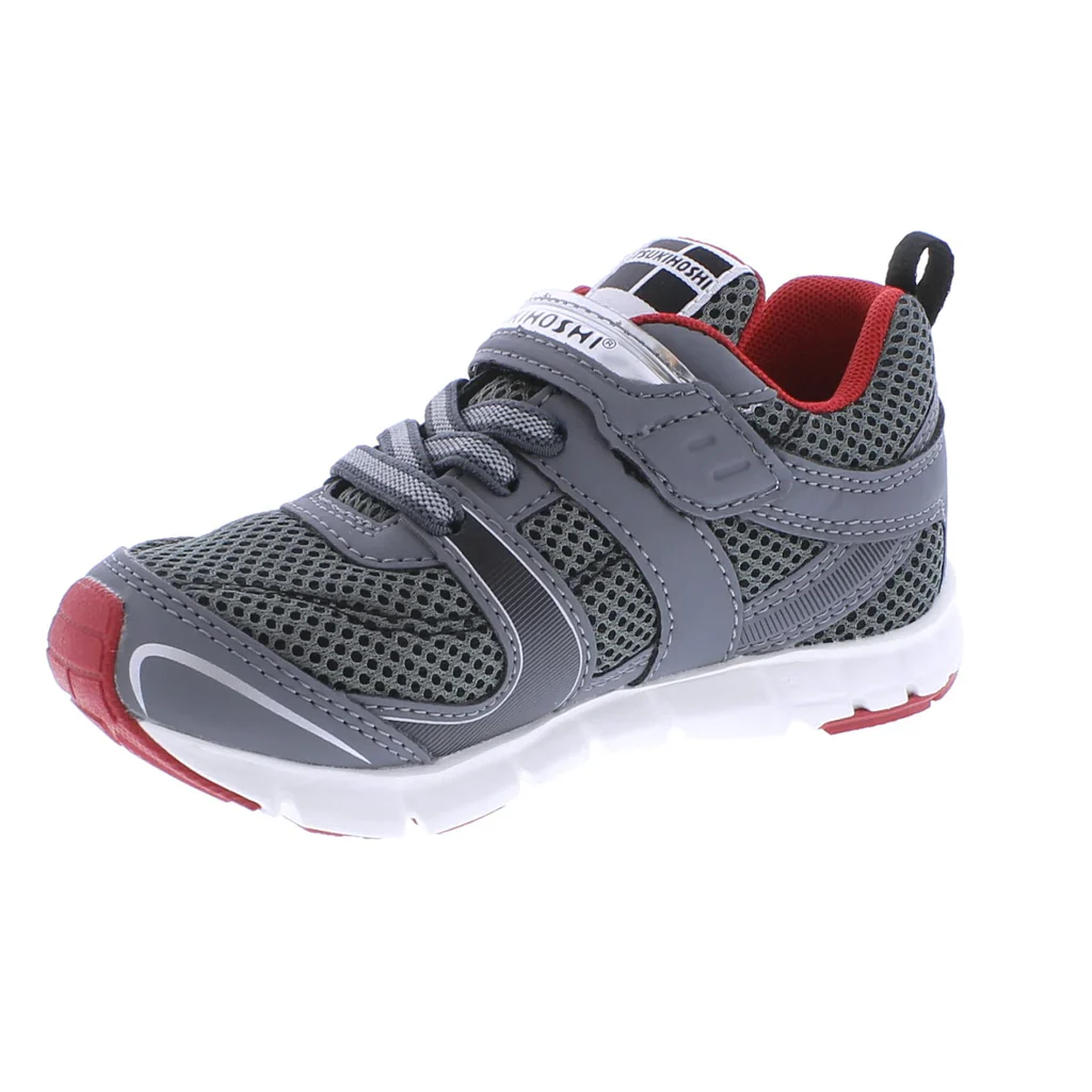 Tsukihoshi Youth Velocity (Sizes 1.5 - 7) - Gray/Red - Image 2