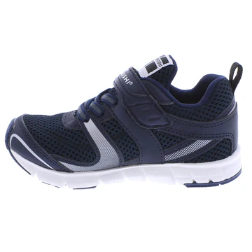 Tsukihoshi Big Kid Velocity Velcro Sneaker - Navy/Silver (Big Kid Sizes 1.5 to 7) - Image 2