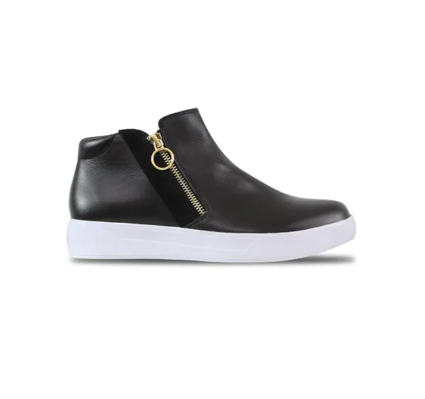 Munro Women's Viera Mid Sneaker - Black - Image 3