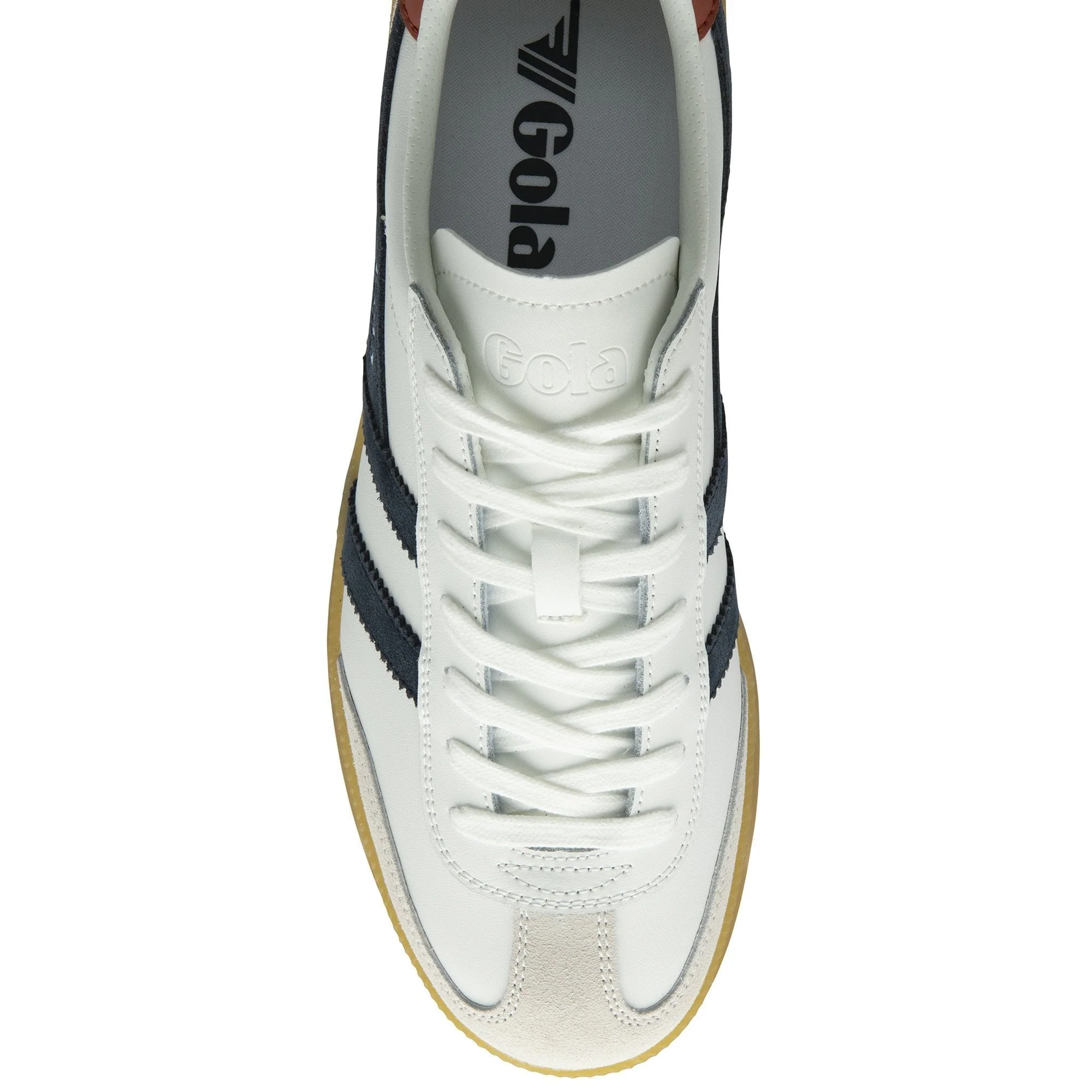 Gola Men's Viper Retro Leather Sneakers - White/Navy/Rust/Gum - Image 4