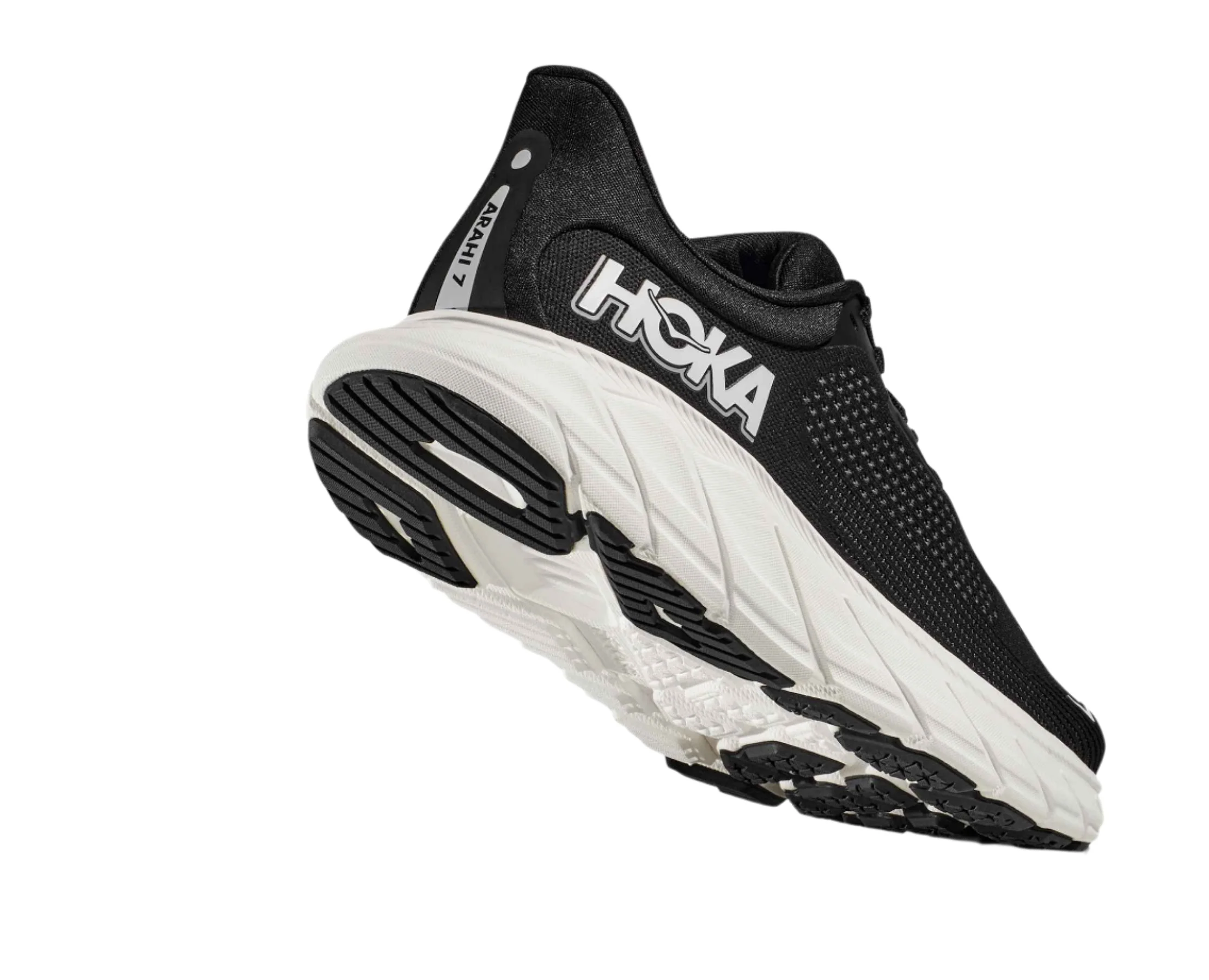 HOKA Women's Arahi 7 Running Shoe - Black/White - Image 6