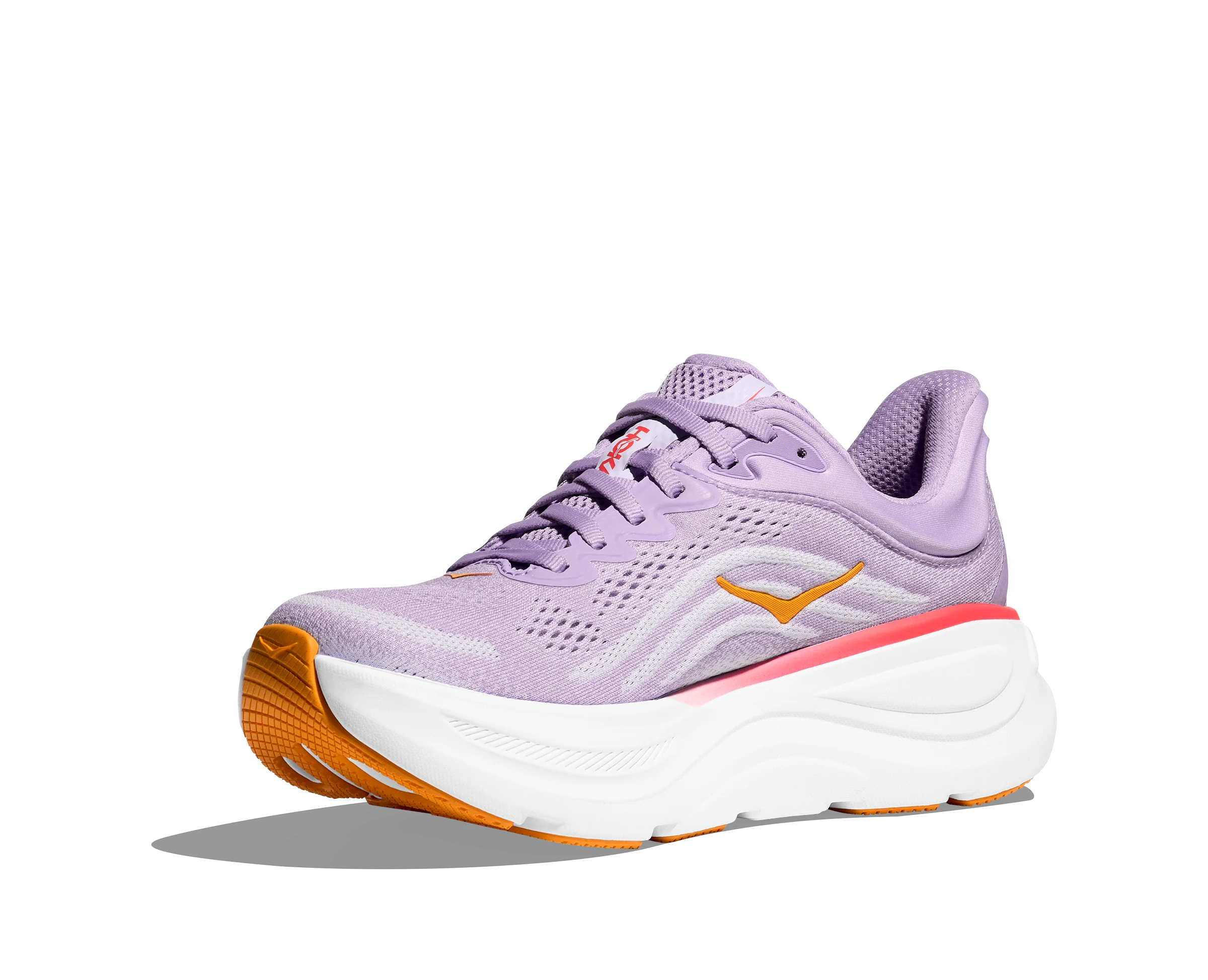 HOKA Women's Bondi 9 Ultra Cushioned Running Shoe - Aster Flower/Starlight Glow - Image 4