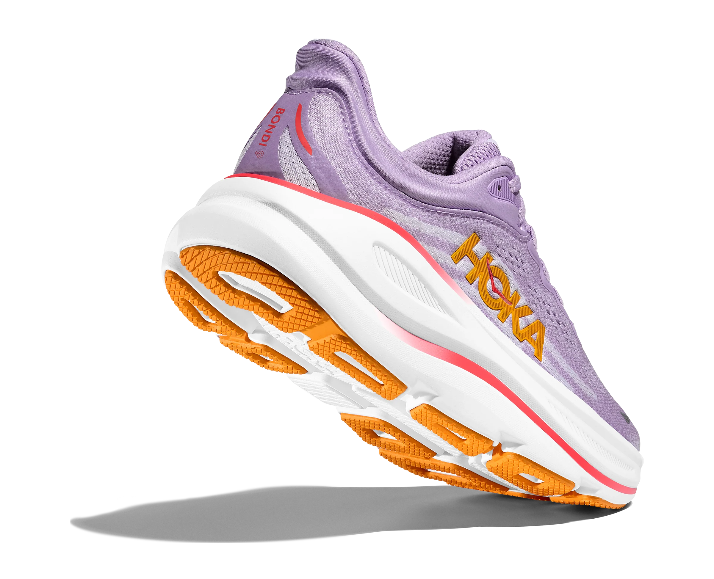 HOKA Women's Bondi 9 Ultra Cushioned Running Shoe - Aster Flower/Starlight Glow - Image 5