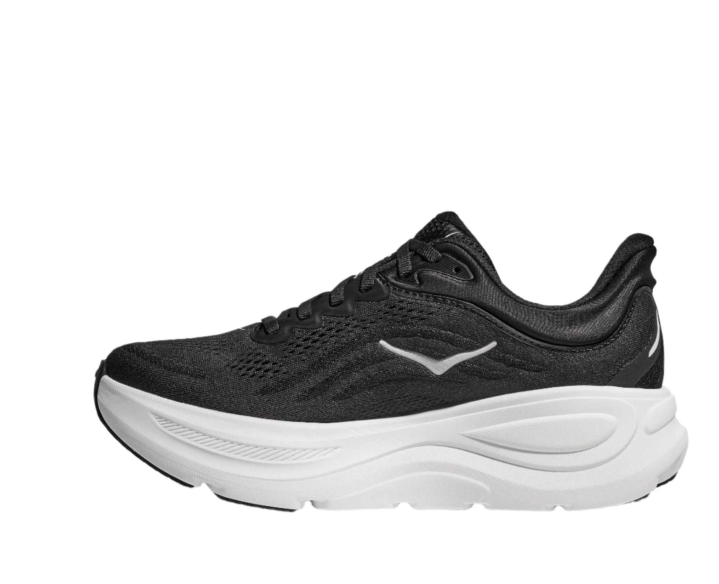 HOKA Women's Bondi 9 Ultra Cushioned Running Shoe - Black/White - Image 2