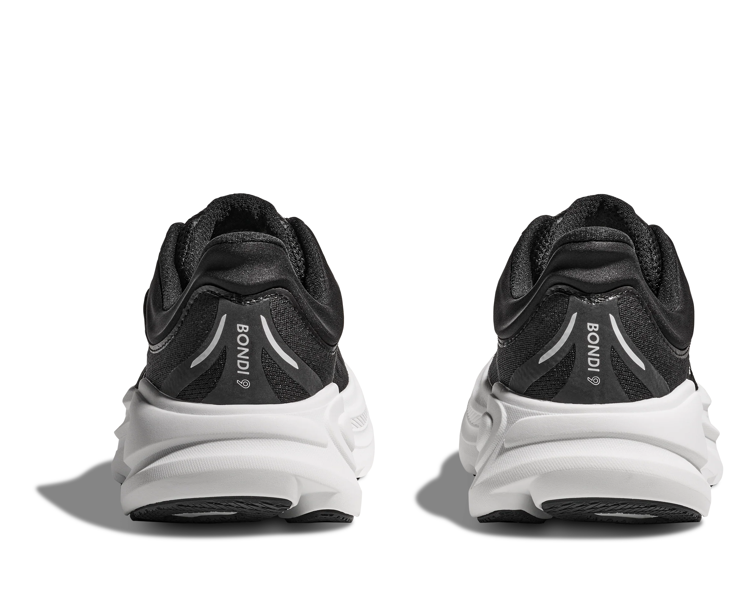 HOKA Women's Bondi 9 Ultra Cushioned Running Shoe - Black/White - Image 6