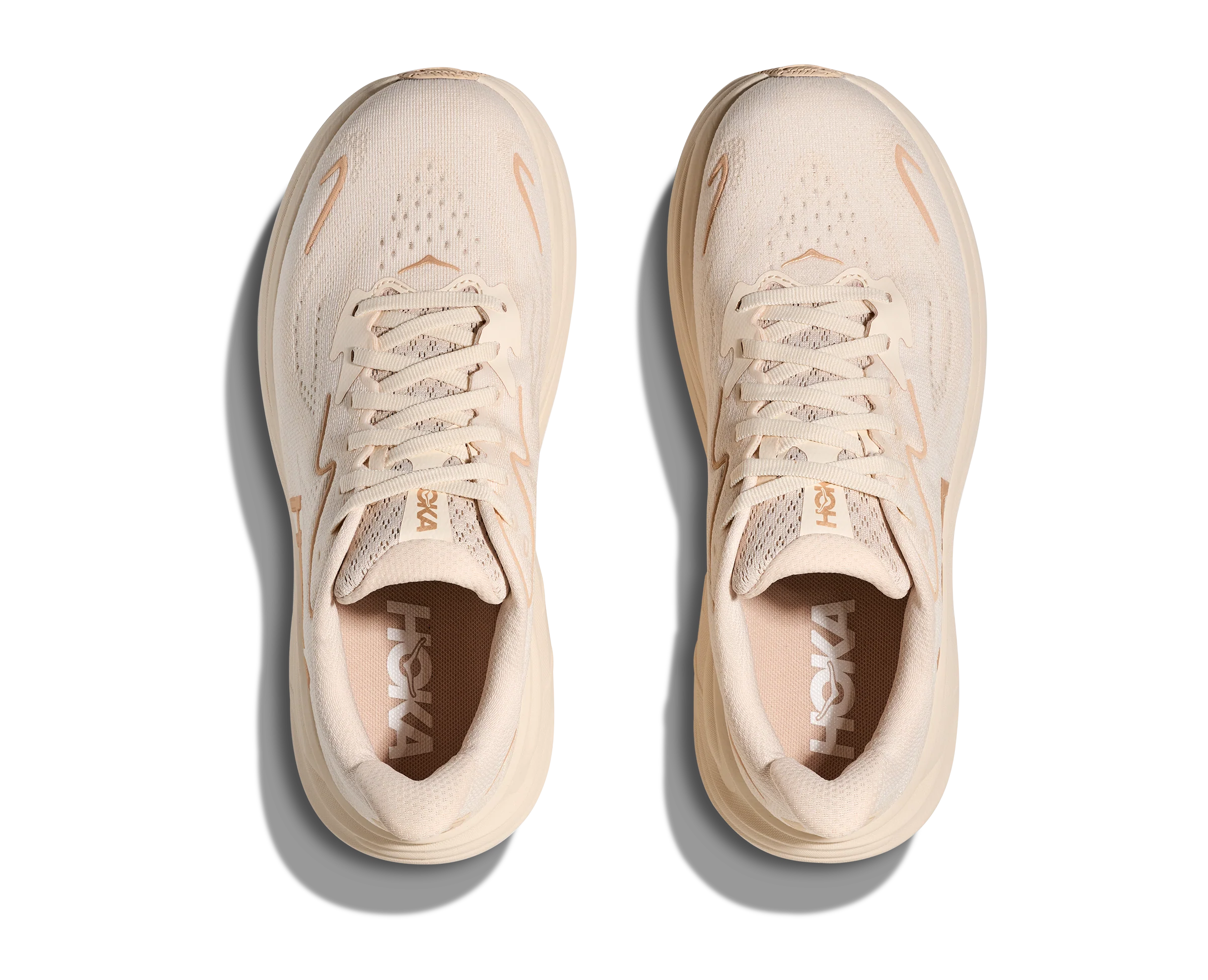 HOKA Women's Clifton 10 Cushioned Running Shoe - Vanilla/Birch - Image 7