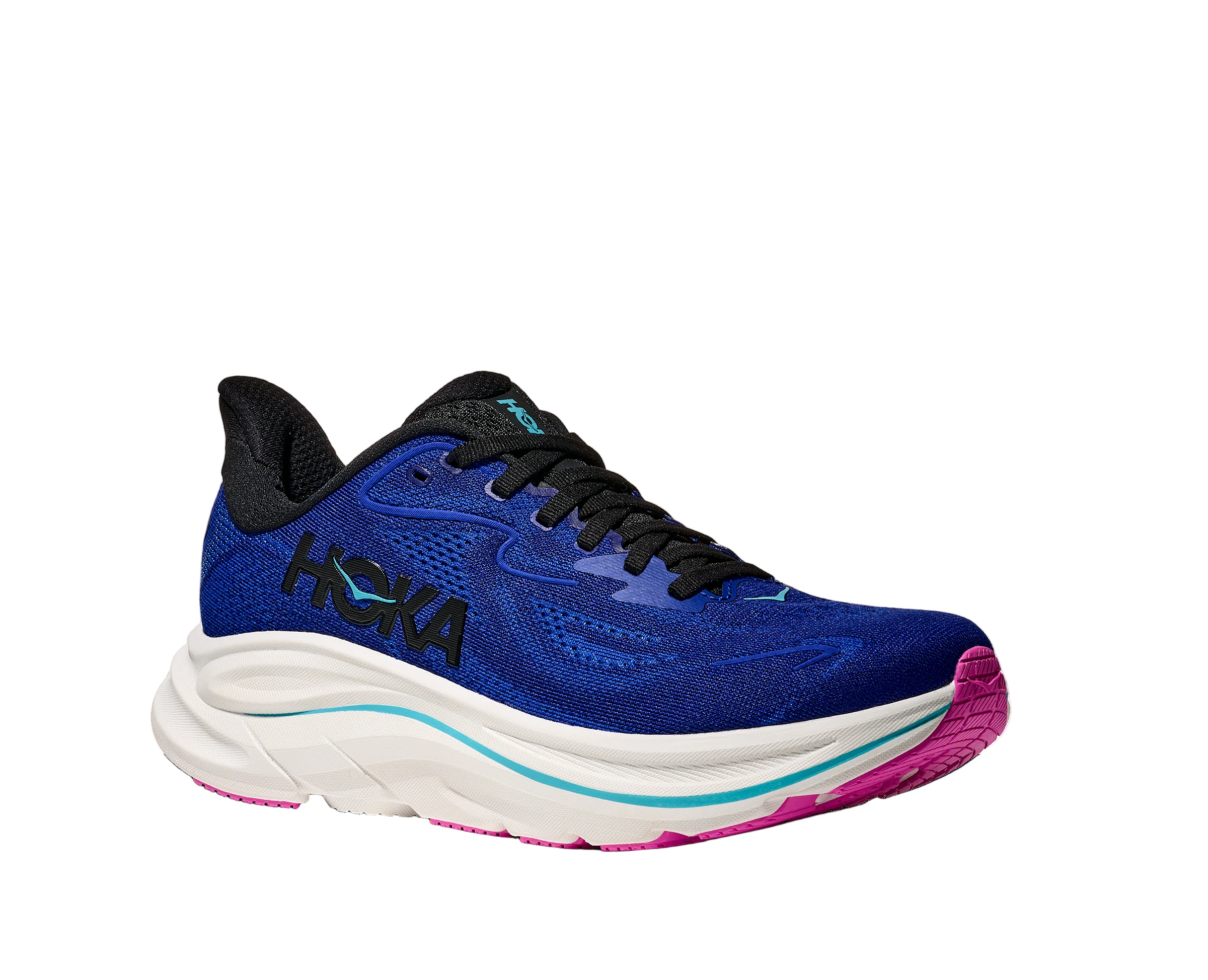 Hoka Women's Clifton 10 Cushioned Running  Shoes - Night Sky/Ultramarine