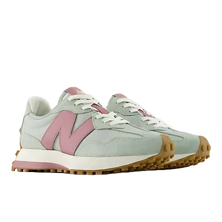 New Balance Women's 327 Sneaker - Lone Star Grey/Rosewood - Image 2