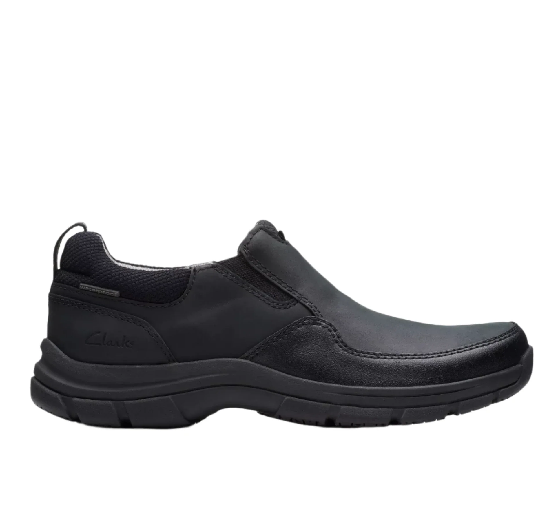 Clarks Men's Walpath Waterproof Step Slip-On - Black - Image 3