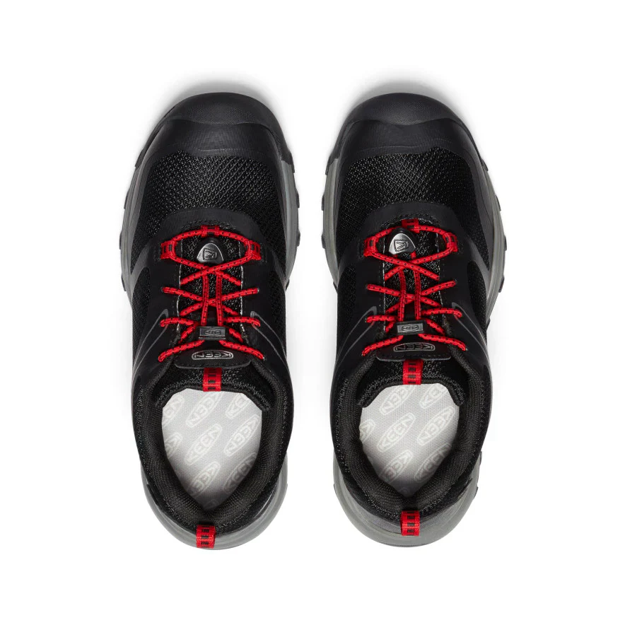 Keen Youth Wanduro Low Waterproof Boot - Black/Ribbon Red - Image 5