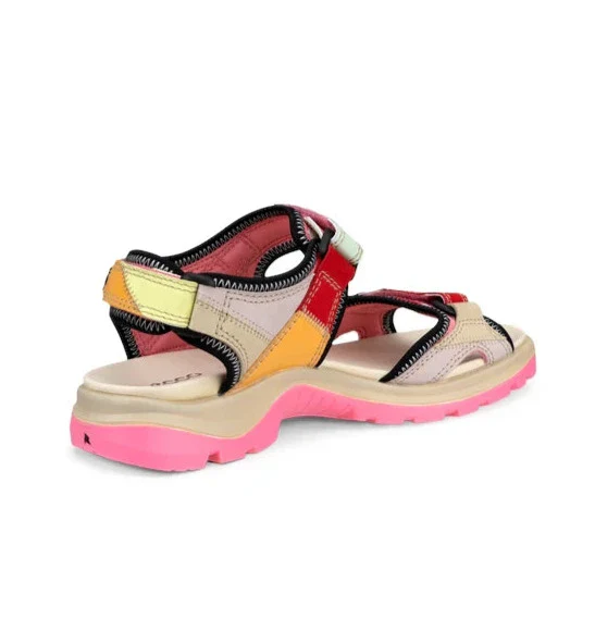 ECCO Women's Yucatan Offroad Sandal - Multicolor Bubble Gum - Image 3