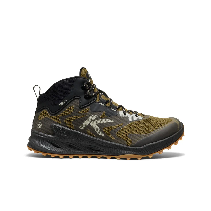 KEEN Men's Zionic NXT Waterproof Hiking Boot - Dark Olive/Black - Image 2